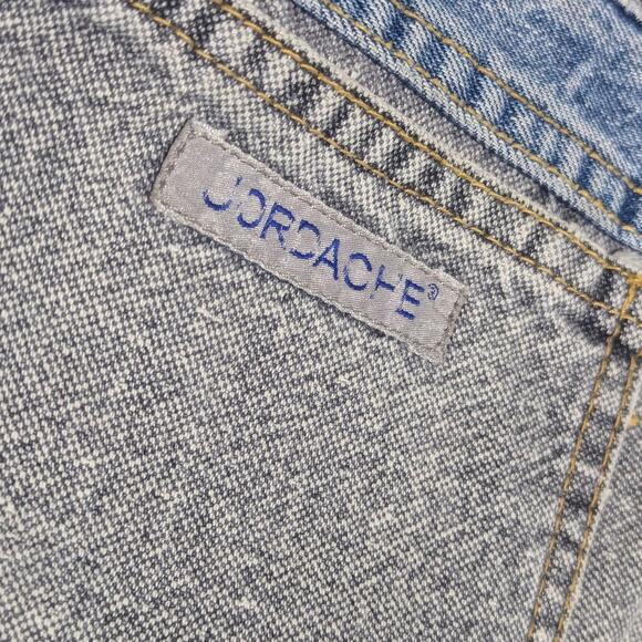 Vintage 90s Jordache Mixed Denim Jeans Gray Blue Womens 33 Long Straight Leg - Picture 6 of 6